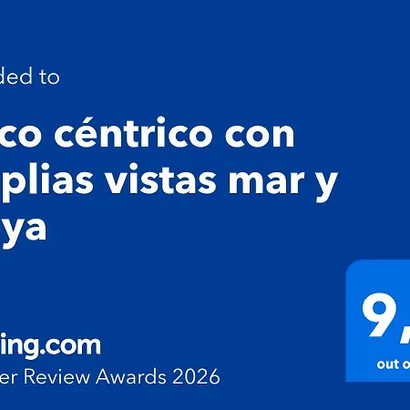ático Céntrico Con Amplias Vistas Mar Y Playa Apartamento *